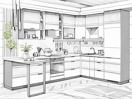 Дизайн интерьера кухни от студии РИМИ | Заказать проект дизайнерской кухни
