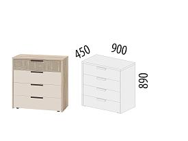 Комод Кашемир 900.18