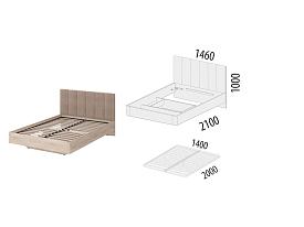 Кровать с матрасом Кашемир 900 306