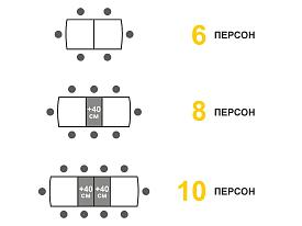 Обеденный стол Орфей 39.10 Белый шпон