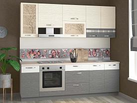 Кухонный гарнитур с витриной Графит 28