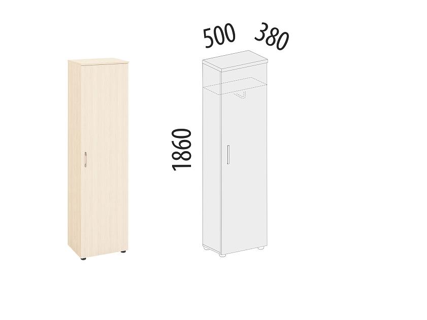 Шкаф для одежды со штангой (лев/прав) Рубин 40.34 