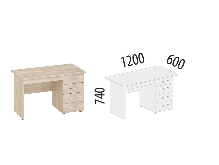 Стол с ящиками (лев/прав) Альфа 64.110 
