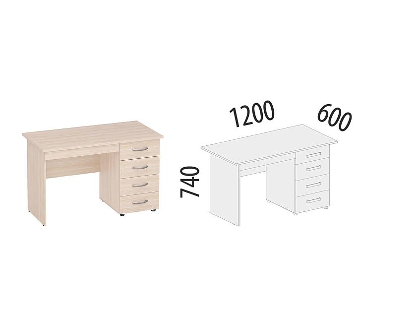 Стол с ящиками (лев/прав) Альфа 63.110 