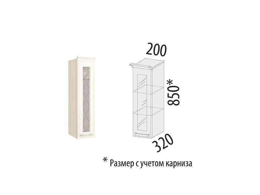 Шкаф-витрина кухонный (лев/прав) Тиффани 19.19 