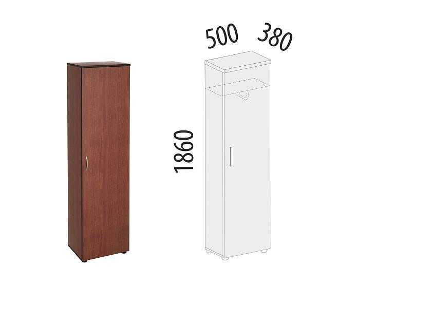 Шкаф для одежды со штангой (лев/прав) Рубин 41.34 