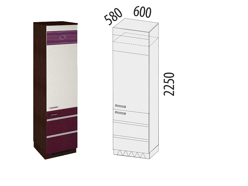 Пенал под встраиваемый холодильник (лев/прав) Палермо 08.77 