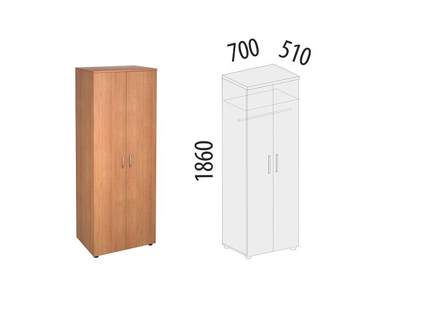 Шкаф для одежды со штангой Рубин 42.33 