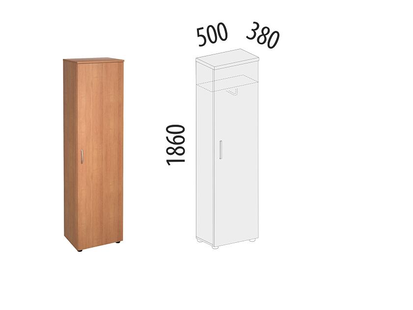 Шкаф для одежды со штангой (лев/прав) Рубин 42.34 