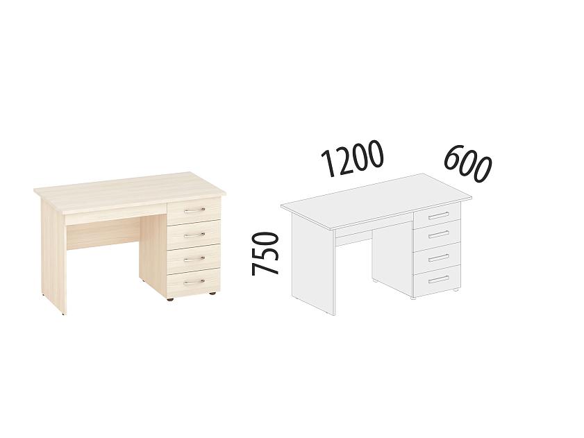 Стол с ящиками (лев/прав) Рубин 40.110 