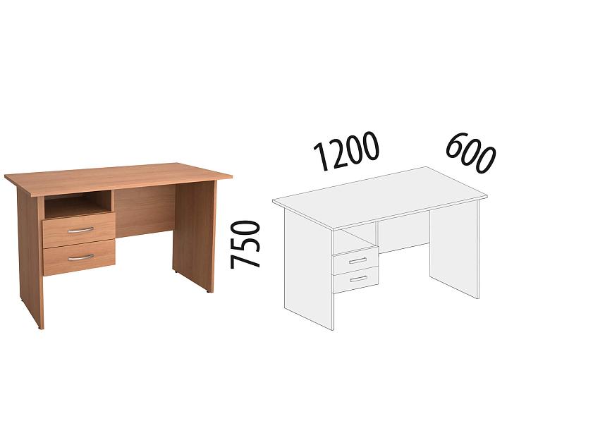 Стол с ящиками (лев/прав) Рубин 42.42 